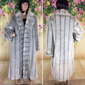 Full Length Faux Fur Coat - burning man, night out